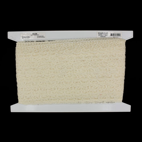 61542 Lace Nylon 30mm Cream