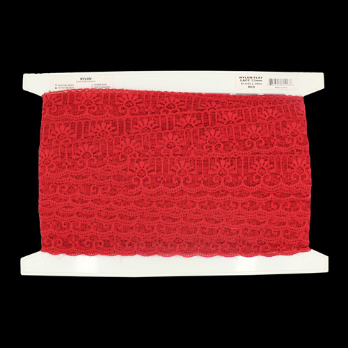61543 Lace Nylon 30mm Red
