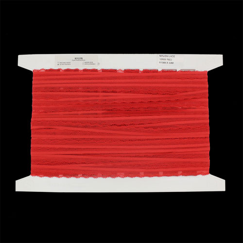 61589 Lace Nylon 12mm Red