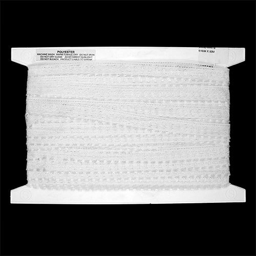61609 Lace Polyester Nylon 18mm White