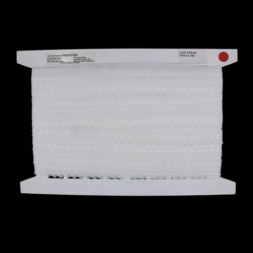 61610 Lace Polyester Nylon 18mm White Cream