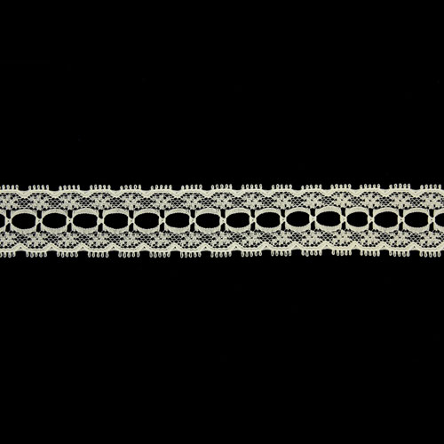 61651 Lace Nylon 25mm Cream