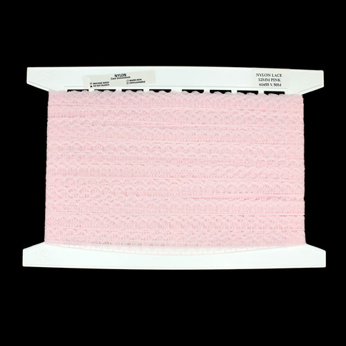 61655 Lace Nylon 12mm Pink