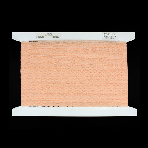 61659 Lace Nylon 12mm Apricot