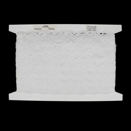 61688 Lace Nylon 43mm White