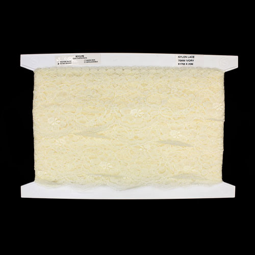 61702 Lace Nylon 70mm Ivory