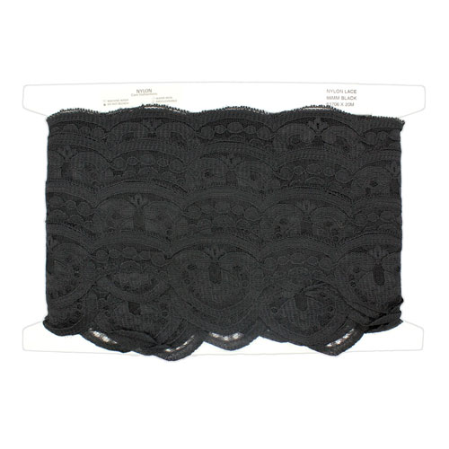61706 Lace Nylon 66mm Black