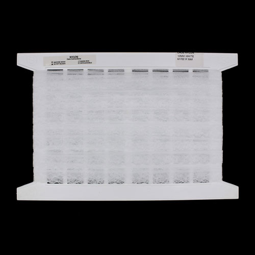 61722 Lace Nylon 17mm White