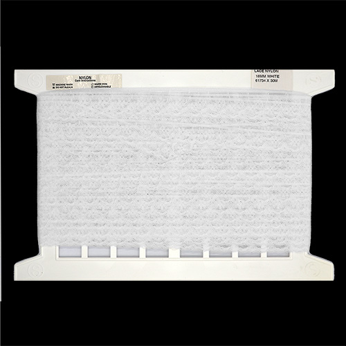 61734 Lace Nylon 18mm White