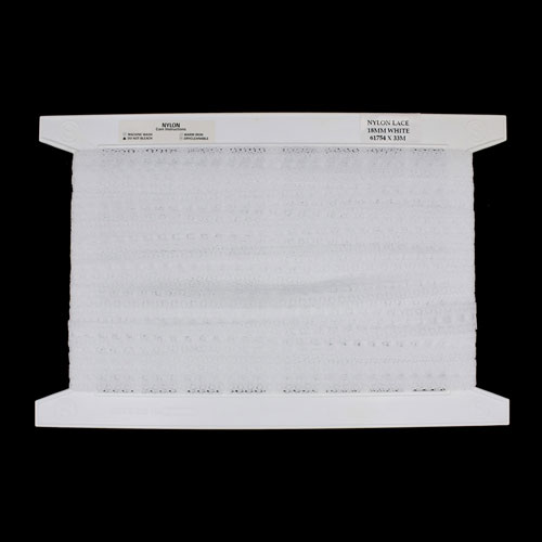 61754 Lace Nylon 18mm White