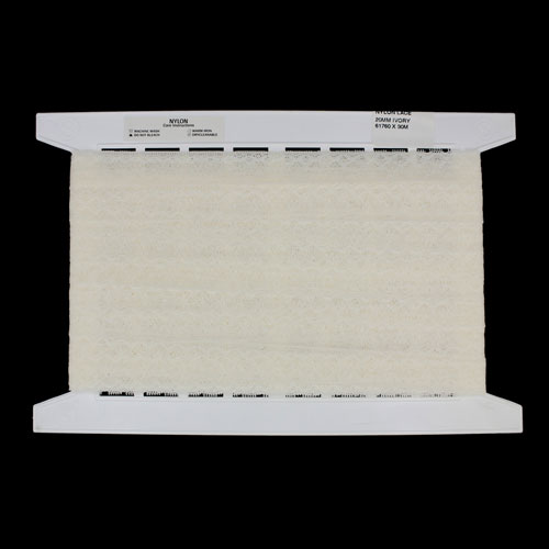 61760 Lace Nylon 20mm Ivory