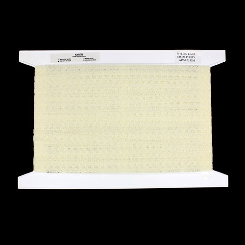 61768 Lace Nylon 18mm Ivory