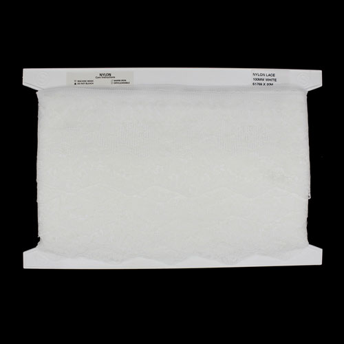 61769 Lace Nylon 100mm White