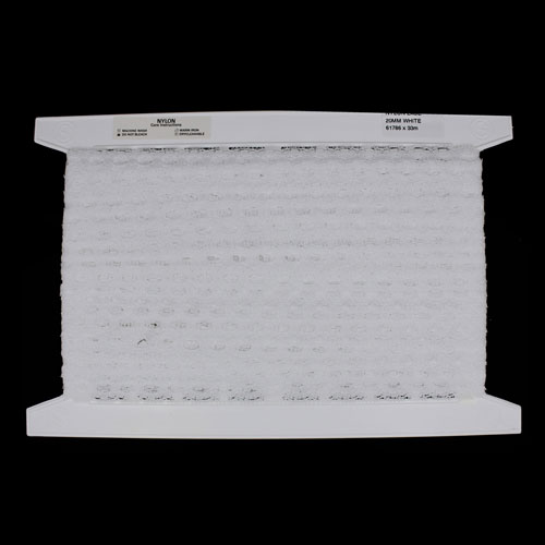 61786 Lace Nylon 20mm White