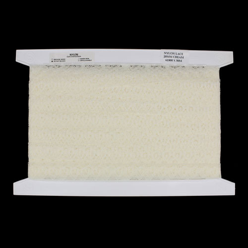 61800 Lace Nylon 20mm Cream