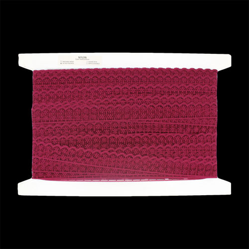61819 Lace Nylon 20mm Maroon