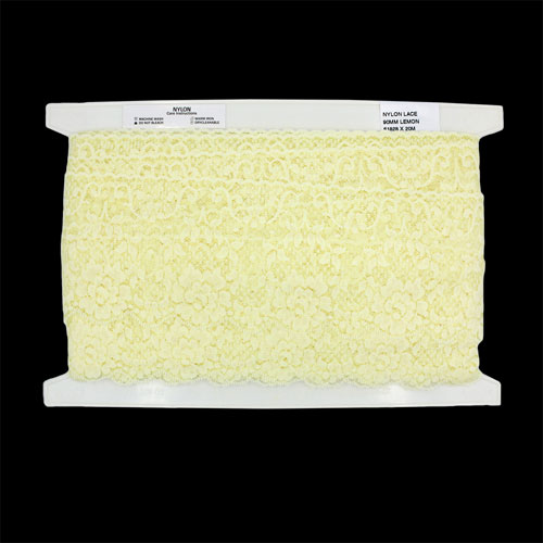 61828 Lace Nylon 90mm Lemon