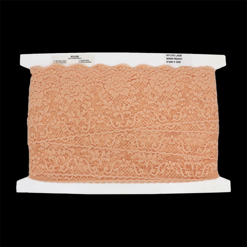 61830 Lace Nylon 90mm Peach