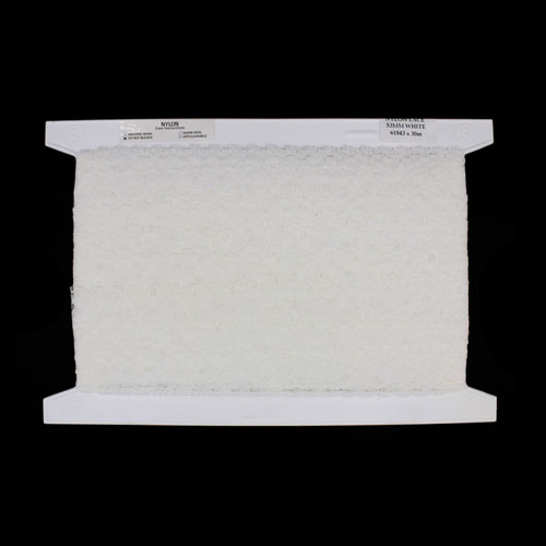 61843 Lace Nylon 53mm White