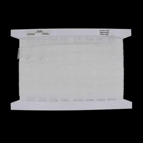 61868 Lace Nylon 26mm White