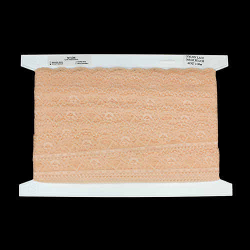61927 Lace Nylon 36mm Peach