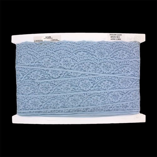 61932 Lace Nylon 40mm Sky
