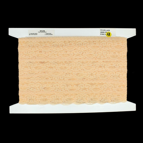 61942 Lace Nylon 30mm Peach