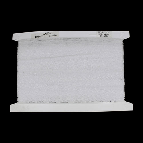 61954 Lace Nylon 30mm White