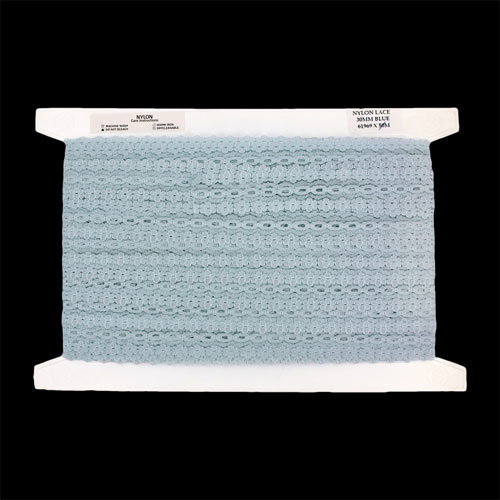 61969 Lace Nylon 30mm Blue