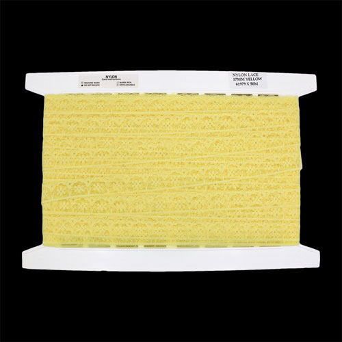 61979 Lace Nylon 17mm Yellow
