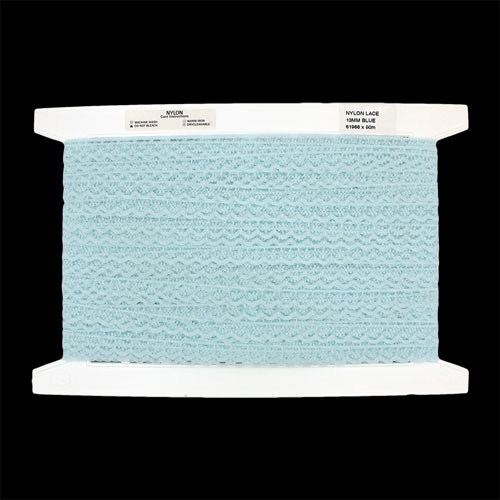 61988 Lace Nylon 13mm Blue