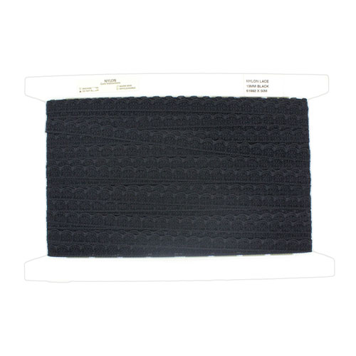 61992 Lace Nylon 13mm Black