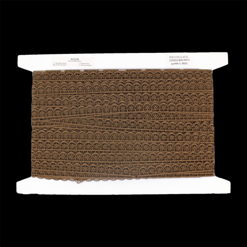 61995 Lace Nylon 13mm Brown