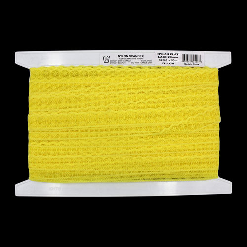 62508 Lace Nylon 20mm Yellow
