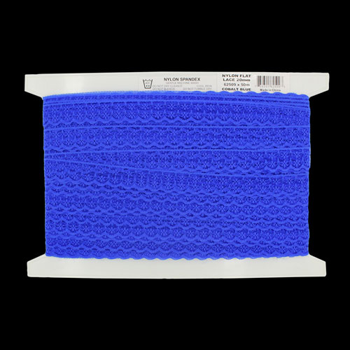 62509 Lace Nylon 20mm Cobalt Blue