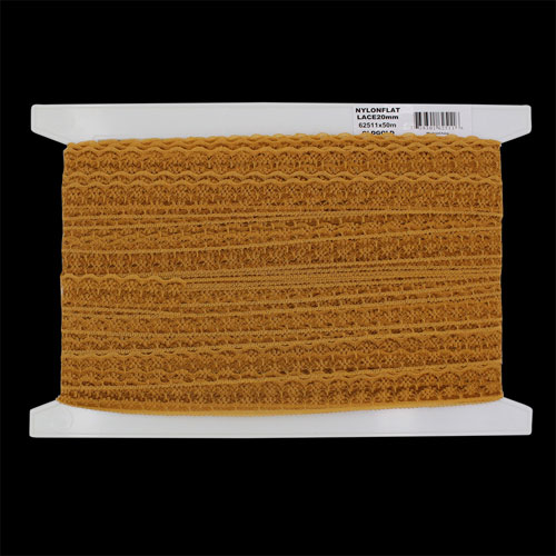 62511 Lace Nylon 20mm Old Gold