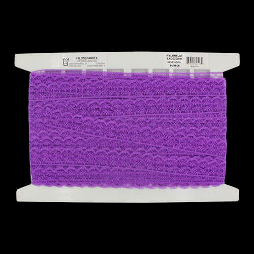 62513 Lace Nylon 20mm Purple