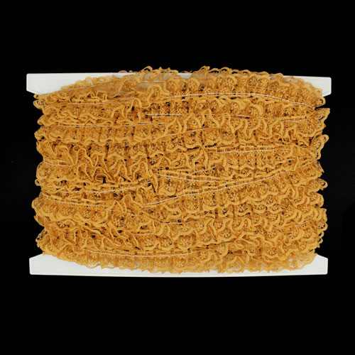 62520 Lace Nylon Frilled 20mm Old Gold