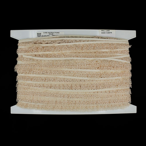63096 Lace Nylon Frilled 20mm Cream