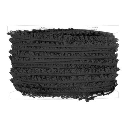 63330 Nylon Frilling Black 18mm
