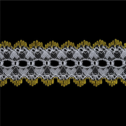 63333 Eyelet Lace Caramel 50m