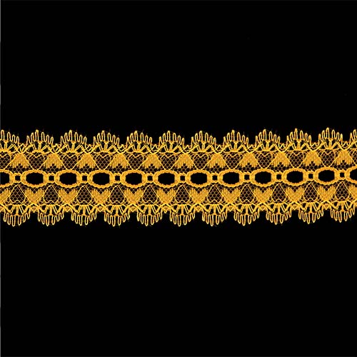 63340 Eyelet Lace Orange 50m