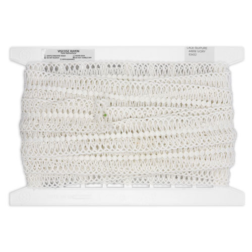 63432 Lace Guipure 44mm Ivory