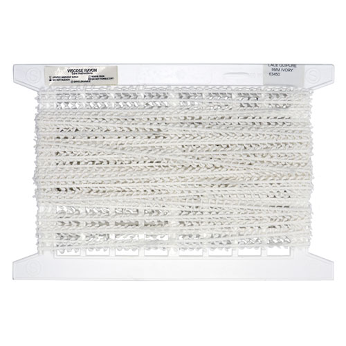 63450 Lace Guipure 9mm Ivory