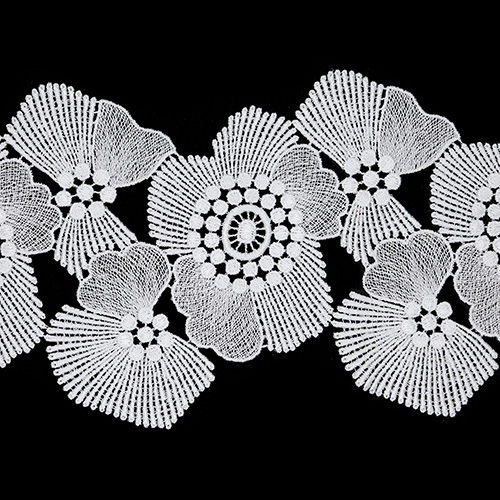 63457 Lace Euro Guipure 130mm White