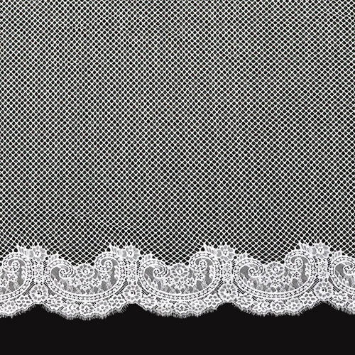 63473 Bridal Fabric Panel 280x118cm Ivory