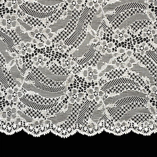 63481 Bridal Fabric Chantilly 140cm Ivory