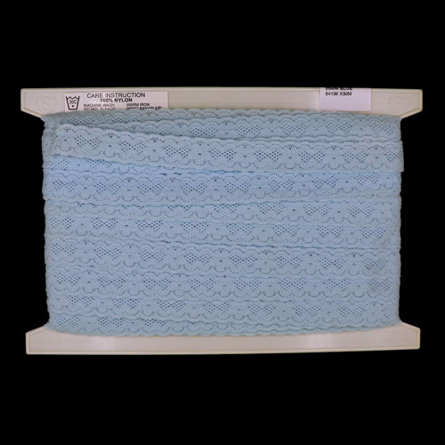 64136 Lace Stretch 25mm Blue