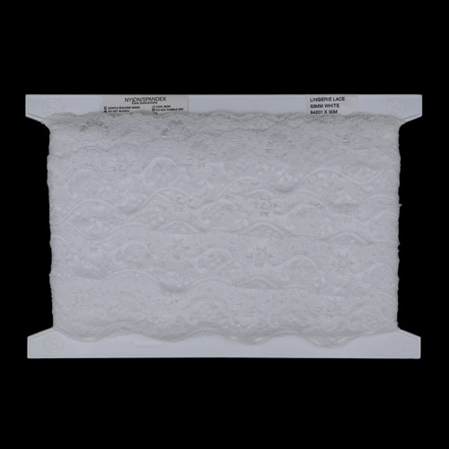64201 Lace Stretch 53mm White