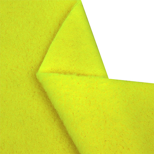 64975 Polar Fleece Fabric Hi-vis Fluro Yellow
